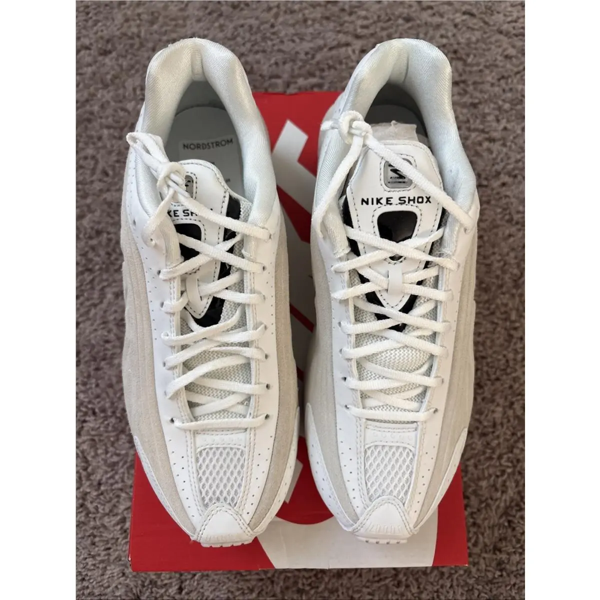 Nike shoes - Nike Shox - Shox - HQ7739 100 - Summit White/Black (UPC: 198480940753) 0