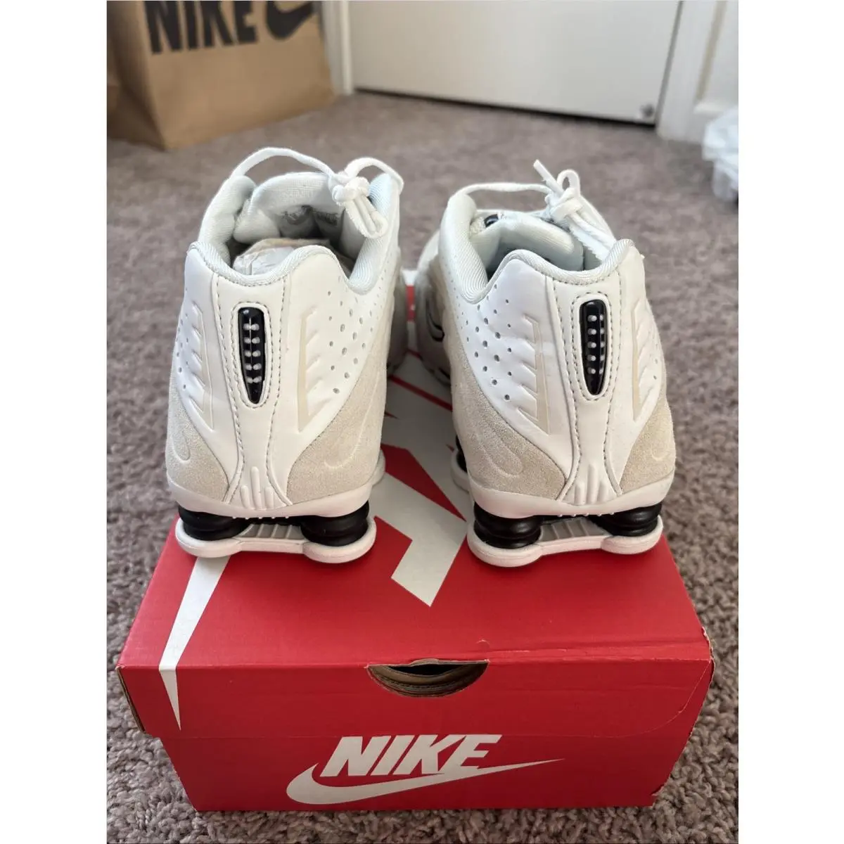 Nike shoes - Nike Shox - Shox - HQ7739 100 - Summit White/Black (UPC: 198480940753) 2