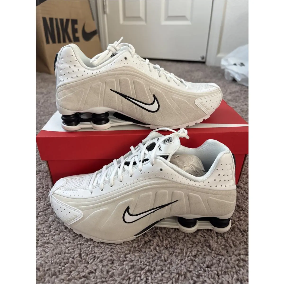 Nike shoes - Nike Shox - Shox - HQ7739 100 - Summit White/Black (UPC: 198480940753) 3