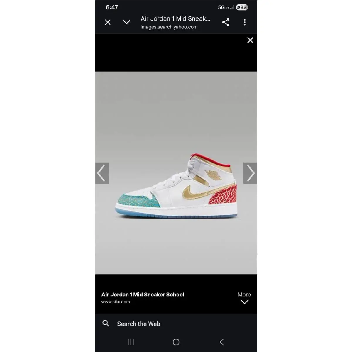 Nike shoes - Air Jordan 1 Mid - Air Mid - FB2212 100 - Multicolor (UPC: 196608238010) 4