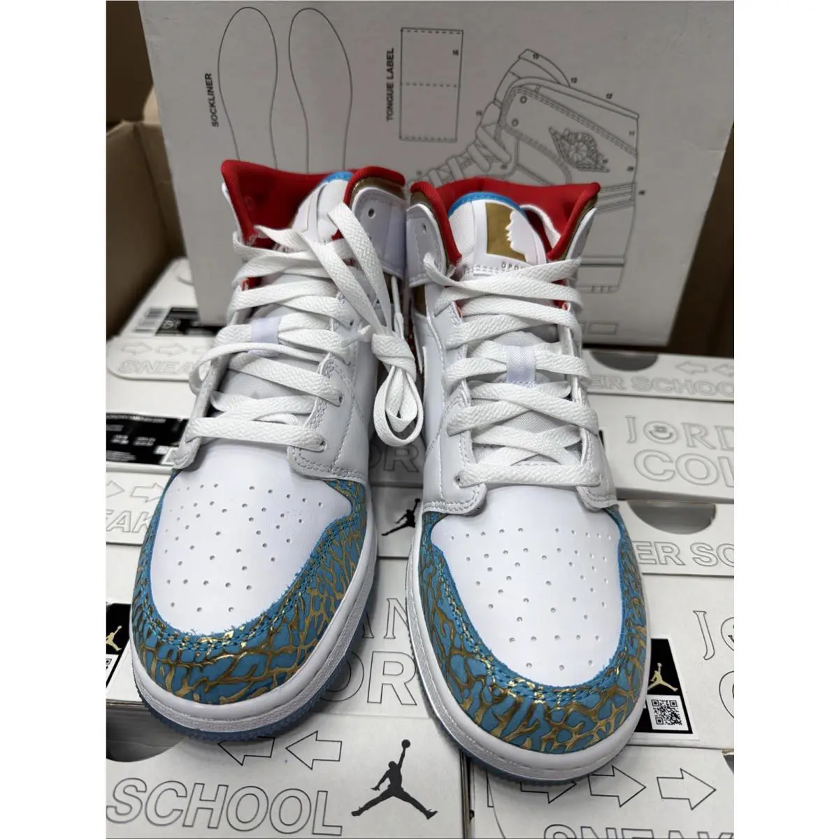 Nike shoes - Jordan Air 1 Mid GS - FB2212100 - White (UPC: 196608238010) 1