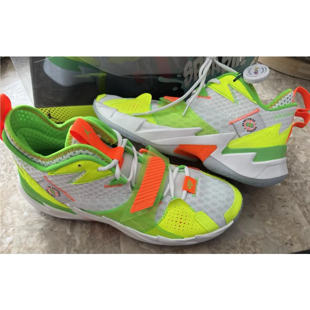 Nike shoes - Why Not Zer0.3 - Why Not - White/Rage Green/Total Orange/Volt 1