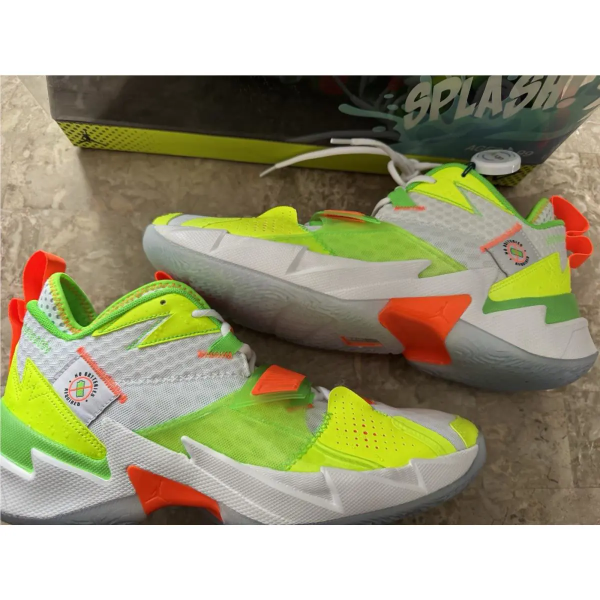 Nike shoes - Why Not Zer0.3 - Why Not - White/Rage Green/Total Orange/Volt 2