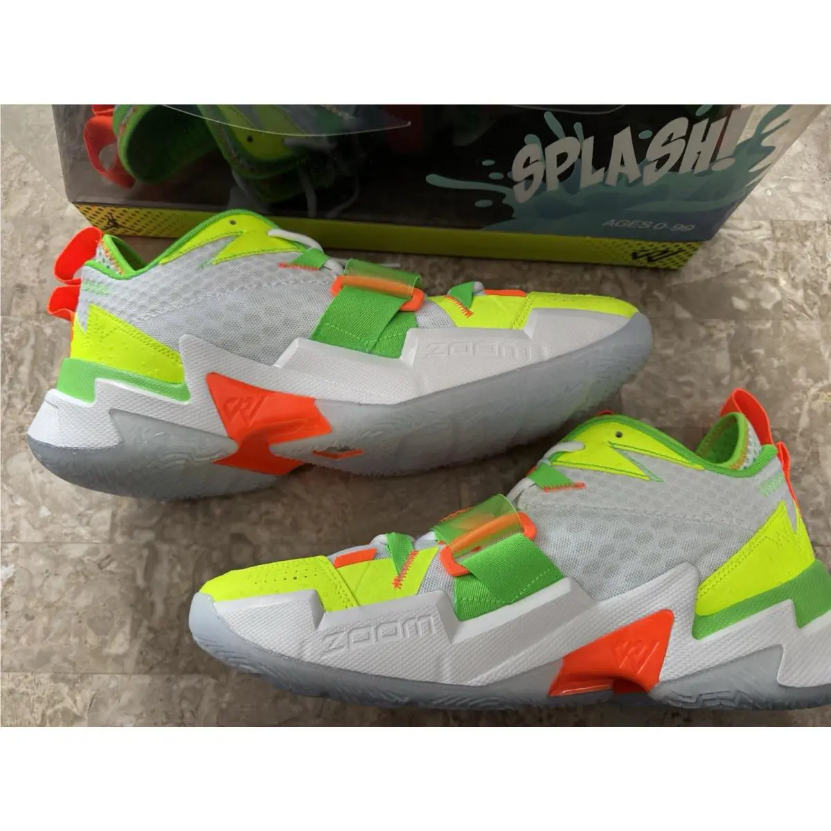 Nike shoes - Why Not Zer0.3 - Why Not - White/Rage Green/Total Orange/Volt 3