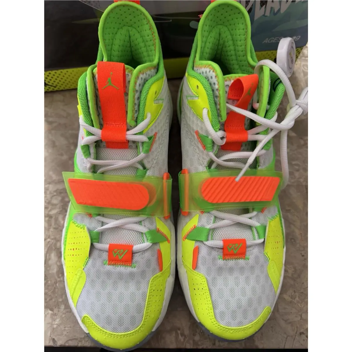Nike shoes - Why Not Zer0.3 - Why Not - White/Rage Green/Total Orange/Volt 4