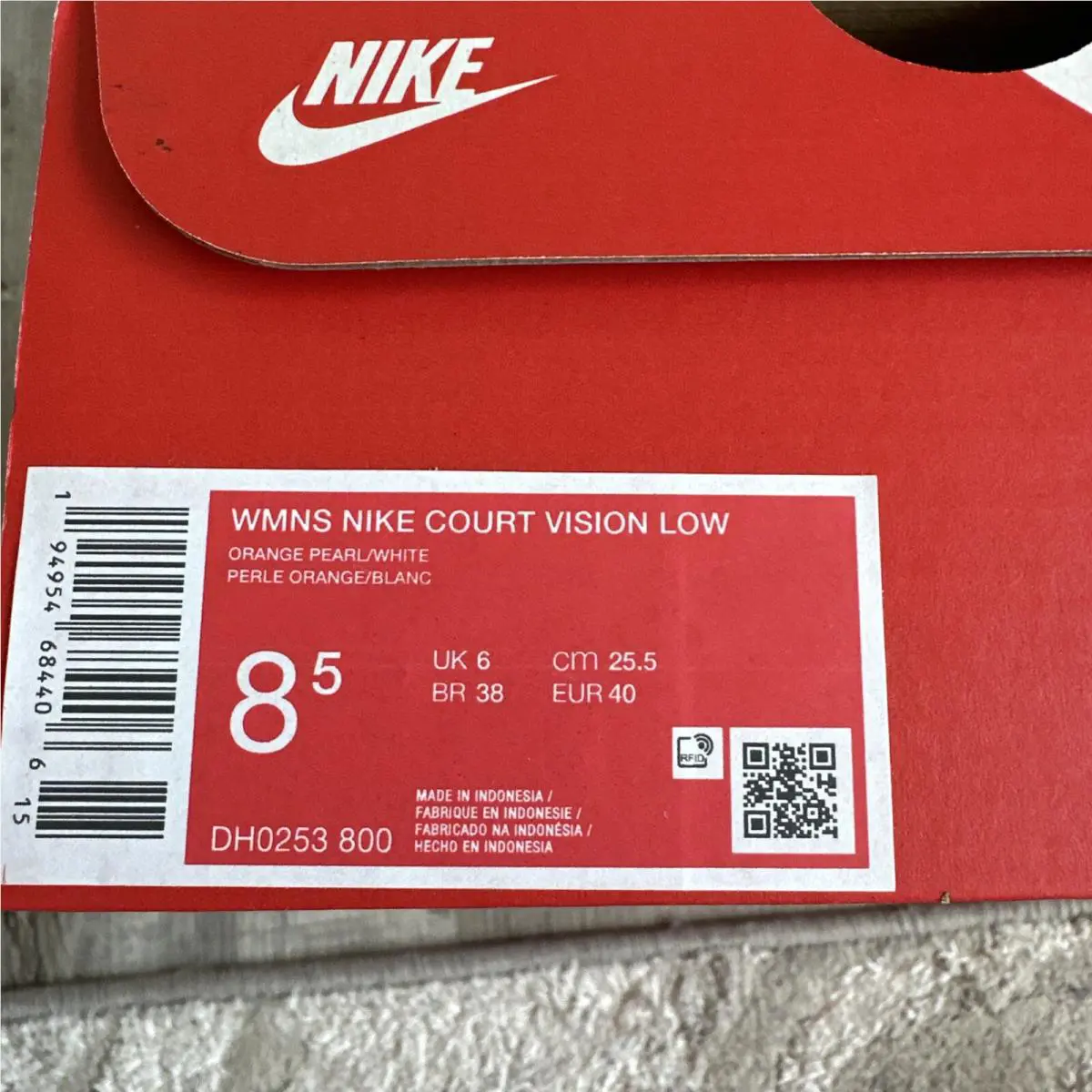 Nike shoes - Nike Court Vision - Court Vision - White 5
