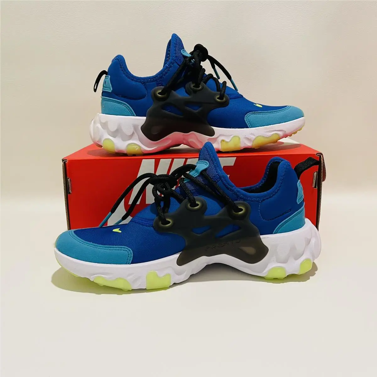 Nike shoes - Nike React Presto - React Presto - Hyper Blue / Ghost Green- Black 0