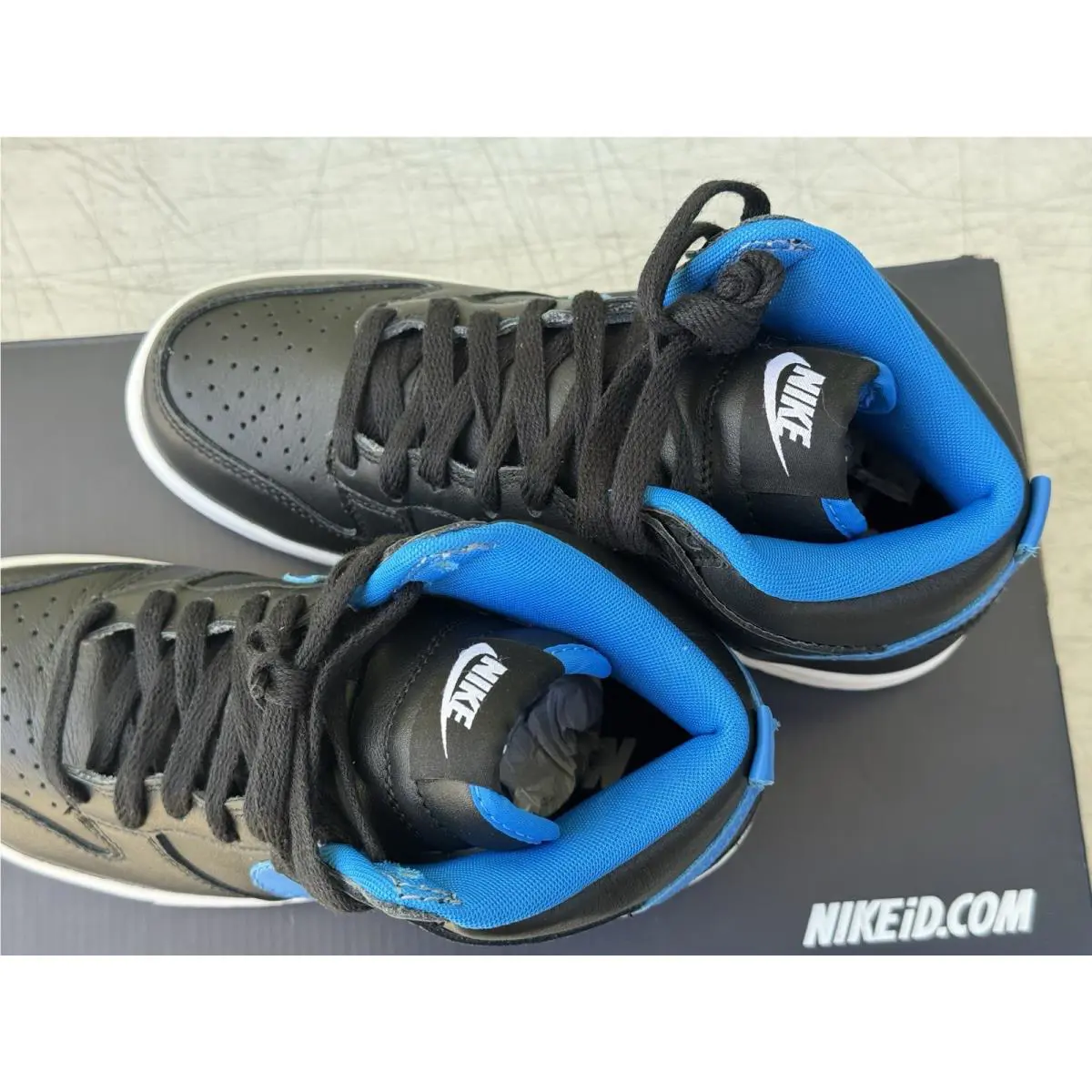 Nike shoes - Nike Dunk High - Dunk High - 605246-991 - blue black 3
