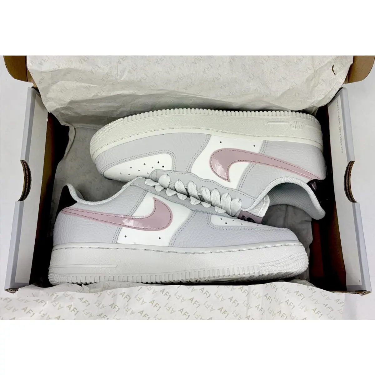 Nike shoes - Nike Air Force 1 `07 - IM6024-121 - Summit White/Vast Grey/Burgundy Crush/Plum Chalk 8