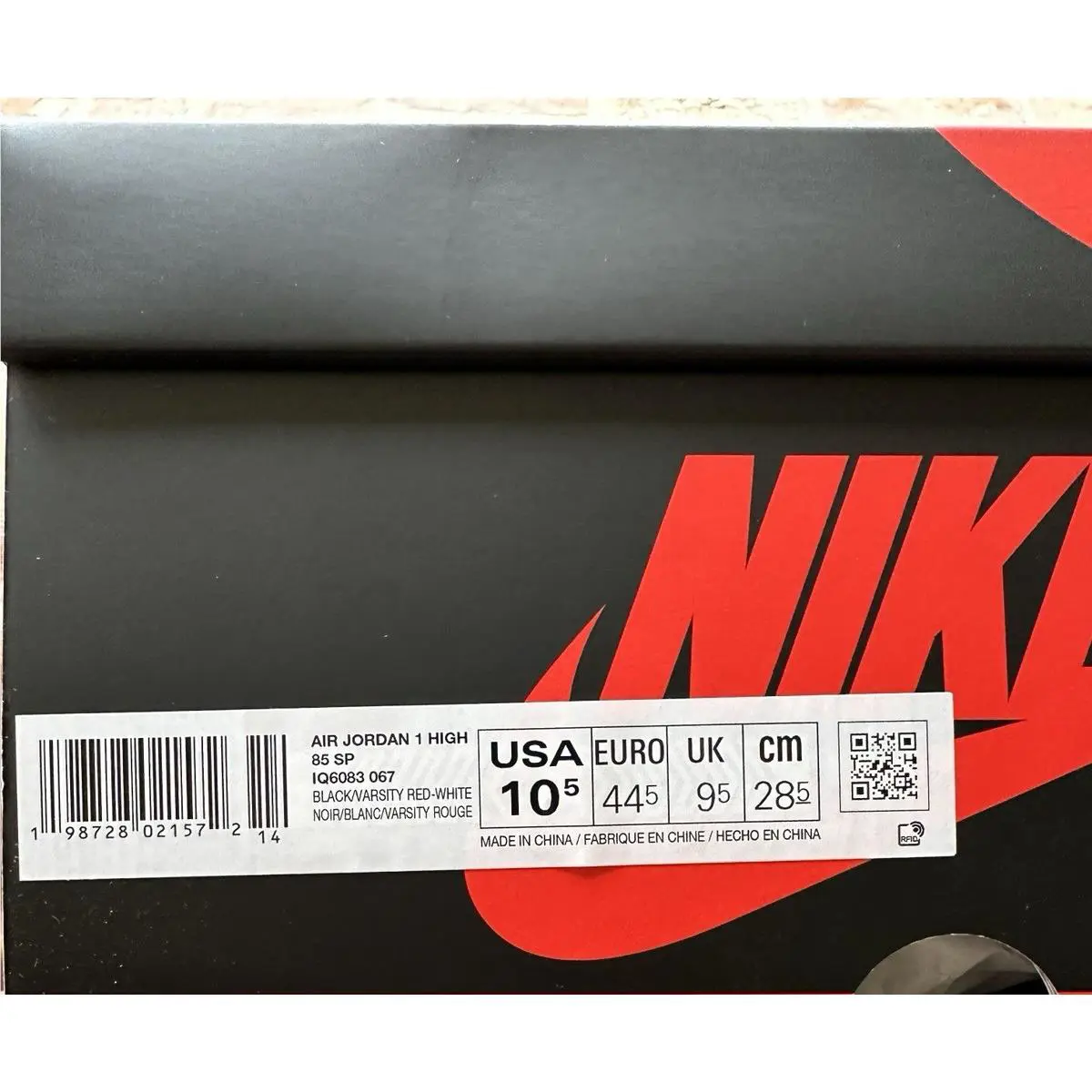 Nike shoes - Air Jordan 1 - Air - IQ6083 067 - Black 5