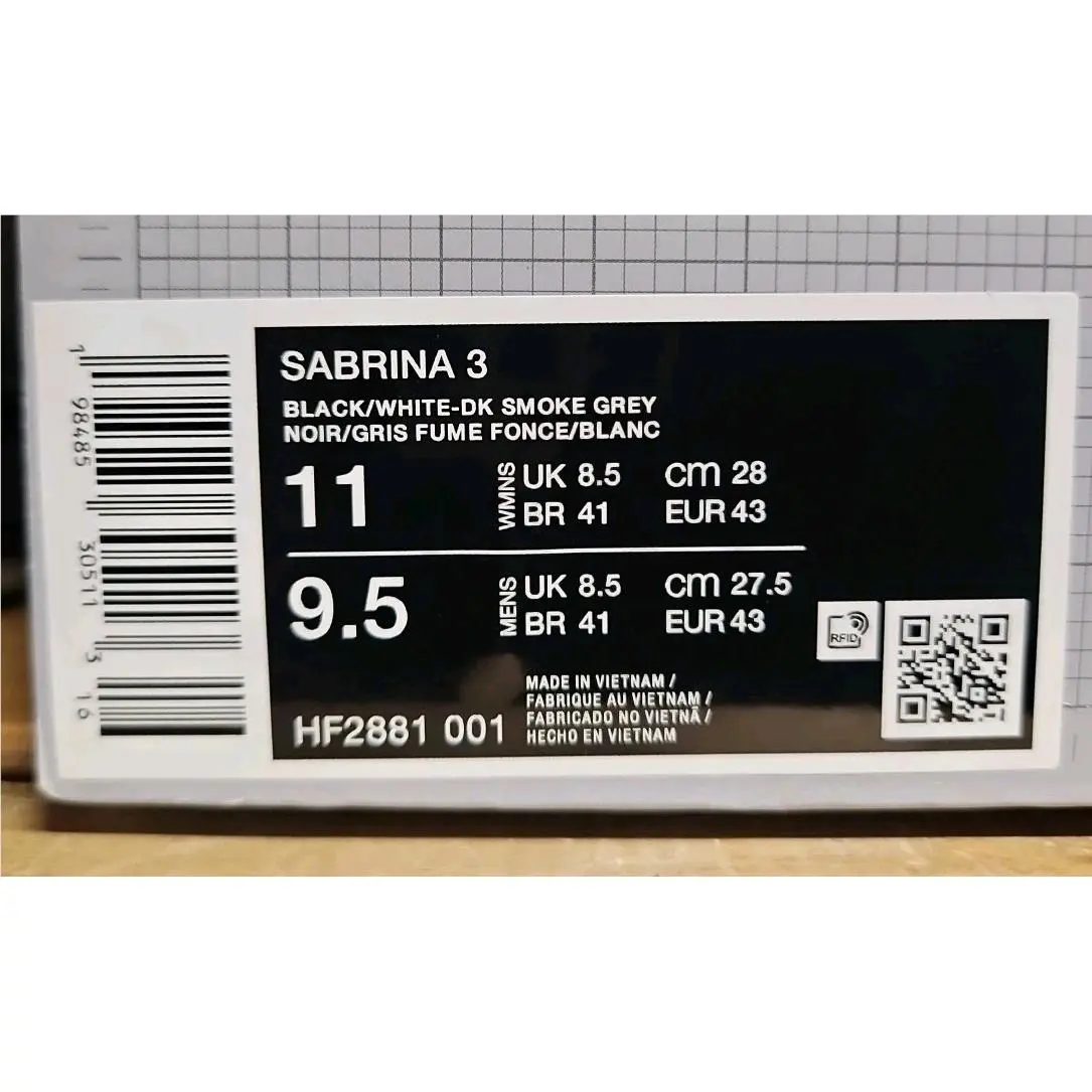 Nike shoes - Nike Sabrina 3 - Sabrina - HF2881-001 - Black (UPC: 198485305113) 8