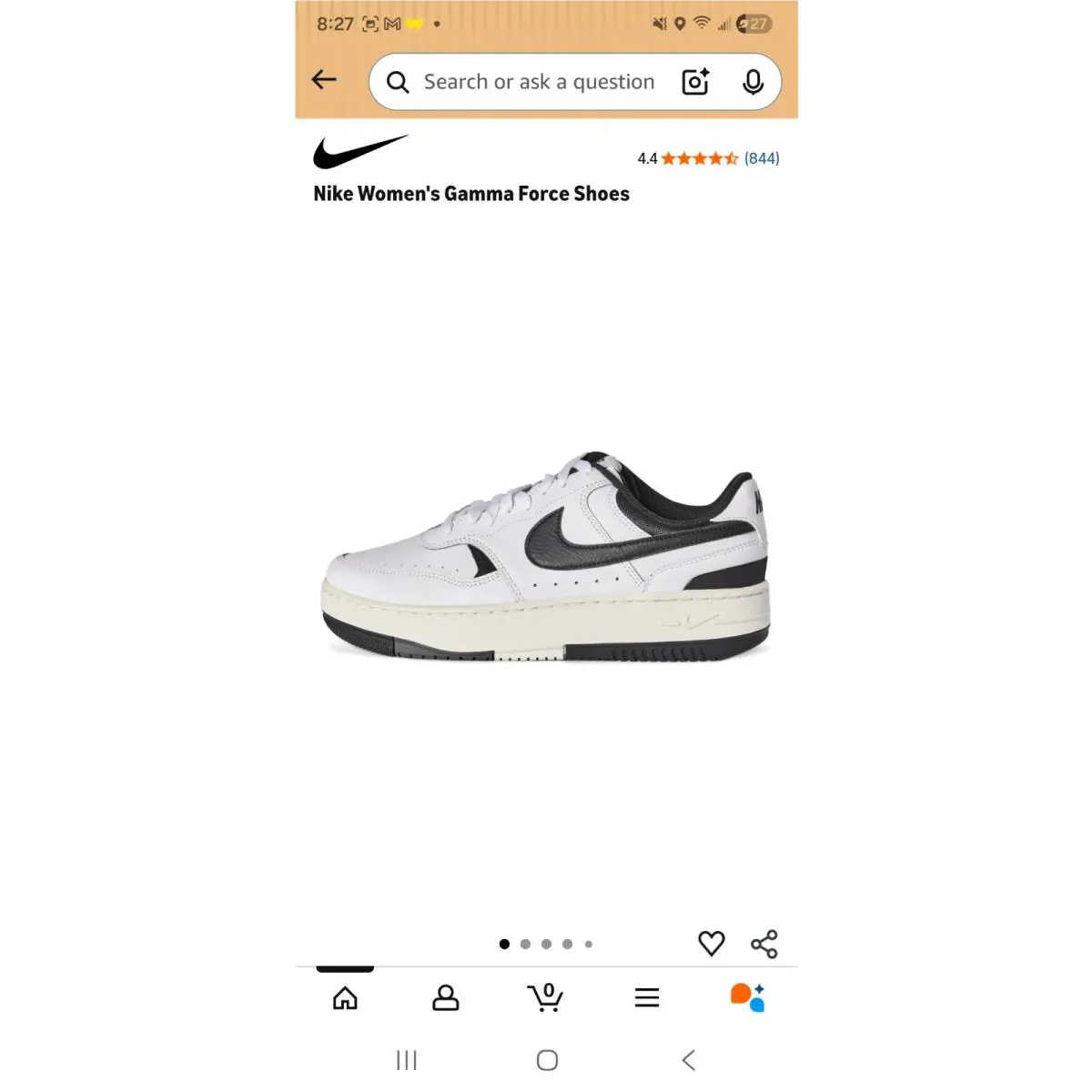 Nike shoes - Nike Gamma Force - Gamma Force - White 0