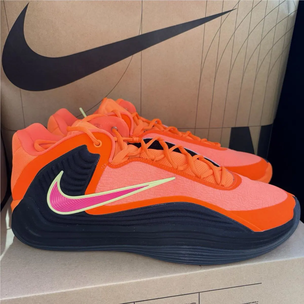 Nike Giannis Freak 7 `ignition` Black Orange Pink Nby HF3450-800 Men Size 15