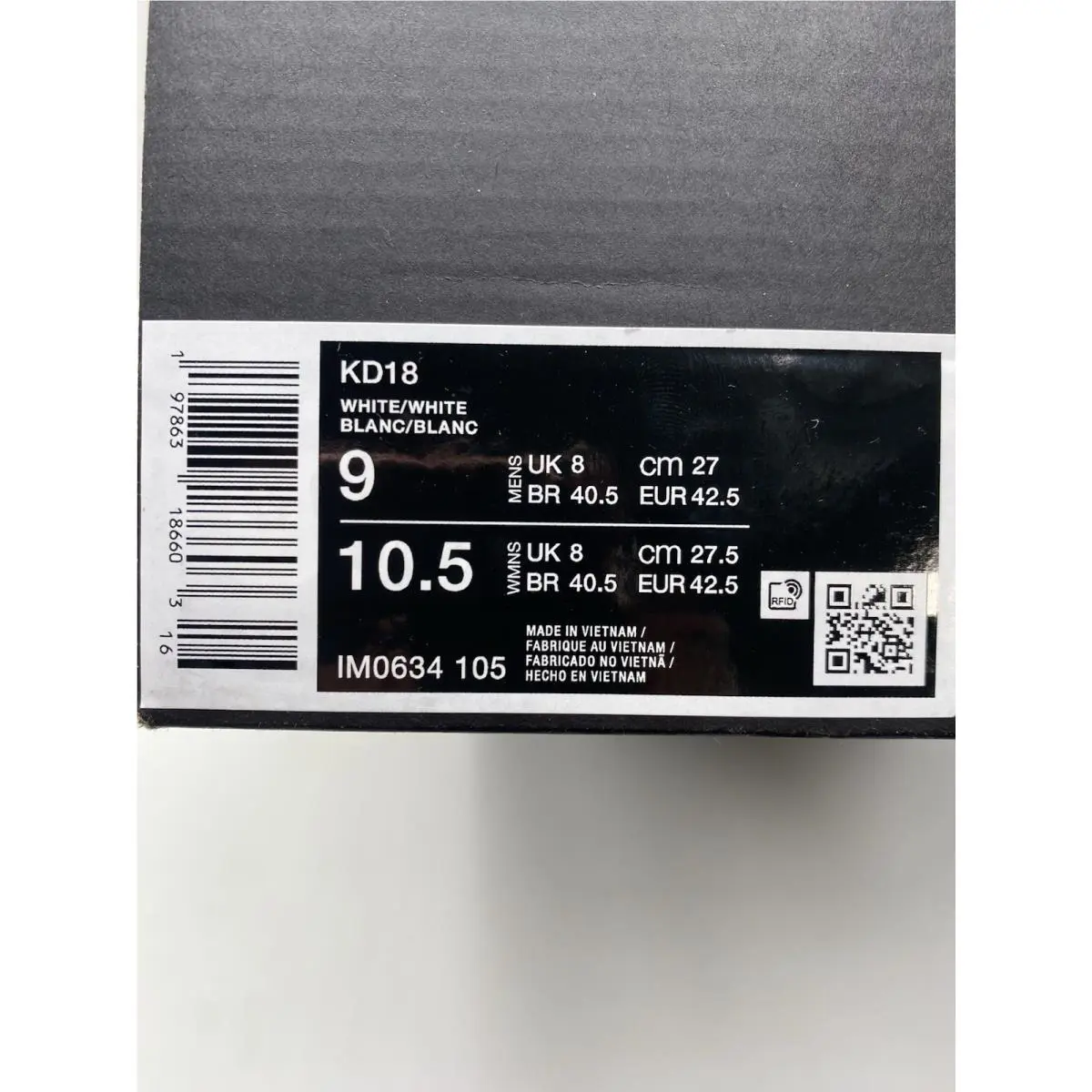 Nike shoes - Nike KD 9 - IM0634 105 - White (UPC: 197863186603) 8