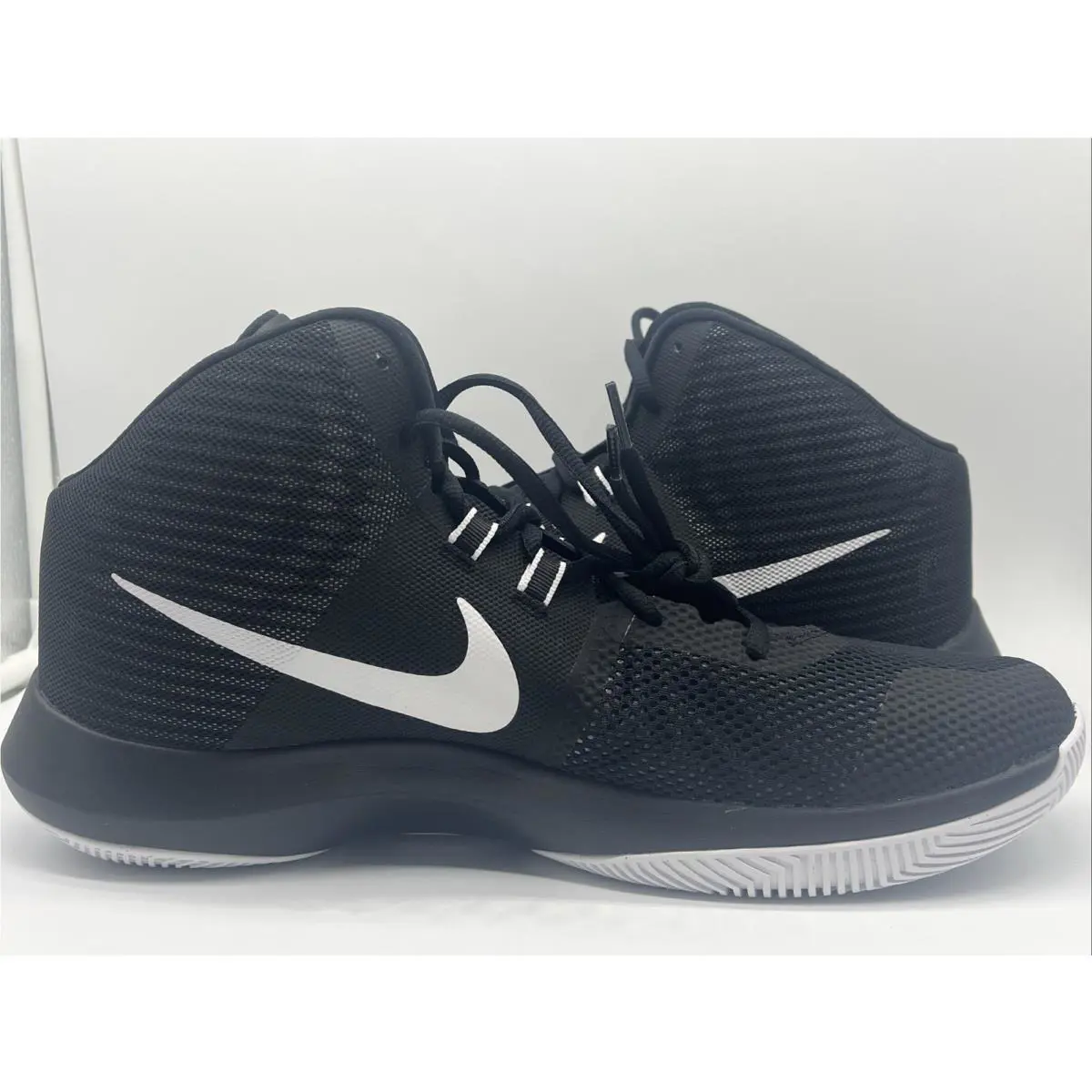 Nike shoes - Nike Air Precision - Air Precision - 898455-001 - Black, Manufacturer: Black/White-Cool Grey 1