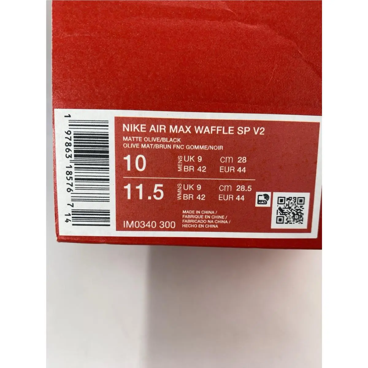 Nike shoes - Nike Air Waffle - Air Waffle - IM0340-300 - Matte Olive/Black (UPC: 197863185767) 8