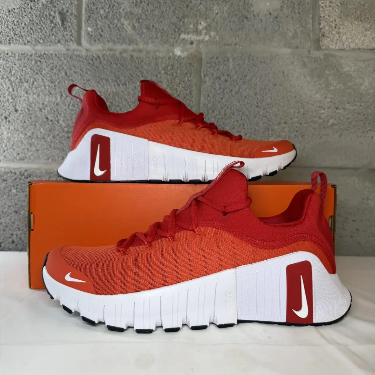 Nike Free Metcon 6 Color Red/picante FJ7126-604 Women`s Size 10 Men`s 8.5