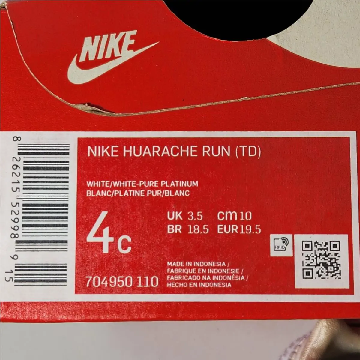 Nike shoes - Nike Huarache Run - Huarache Run - White (UPC: 0826215529989) 0