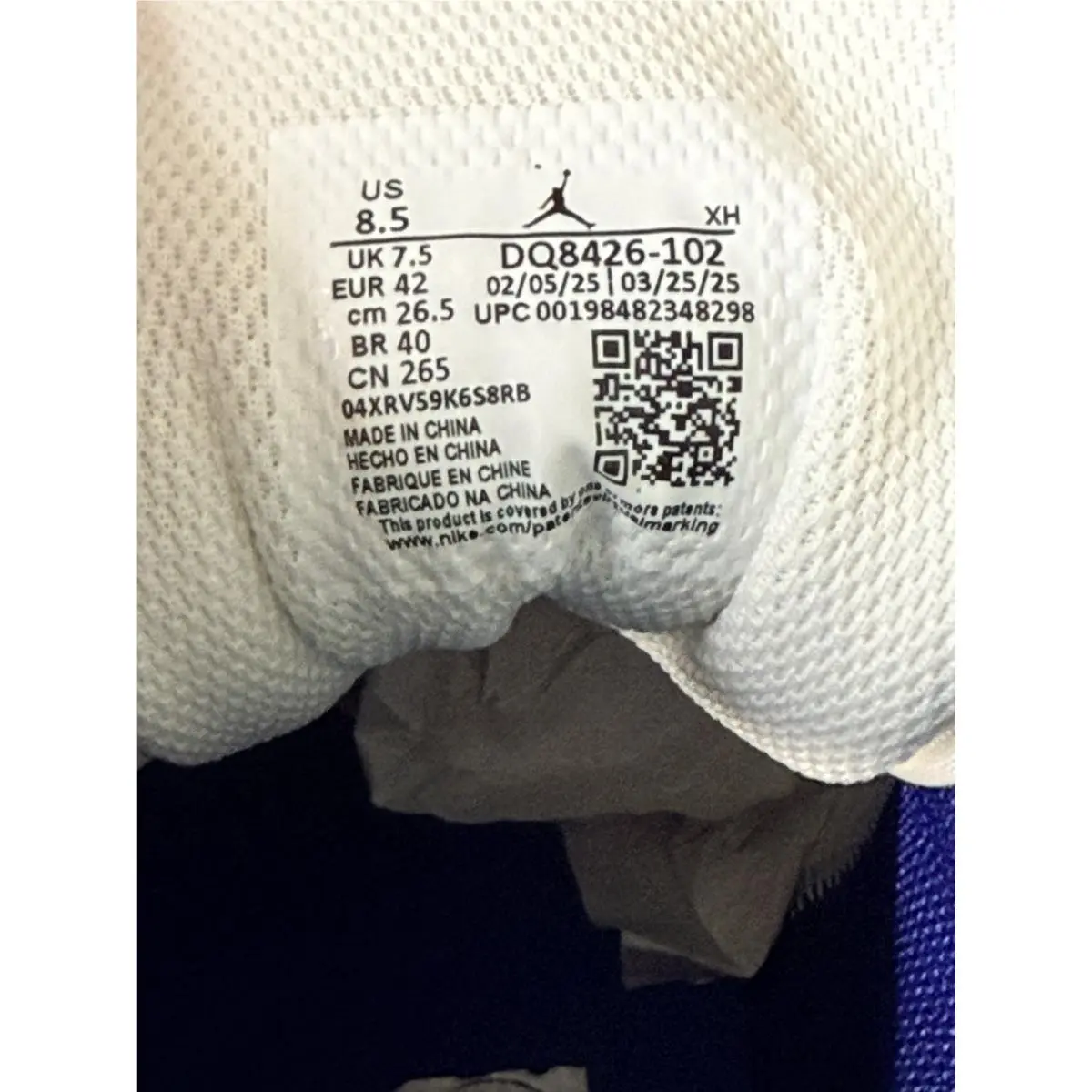 Nike shoes - Air Jordan 1 - Air - DQ8426-102 - White (UPC: 00198482348298) 2