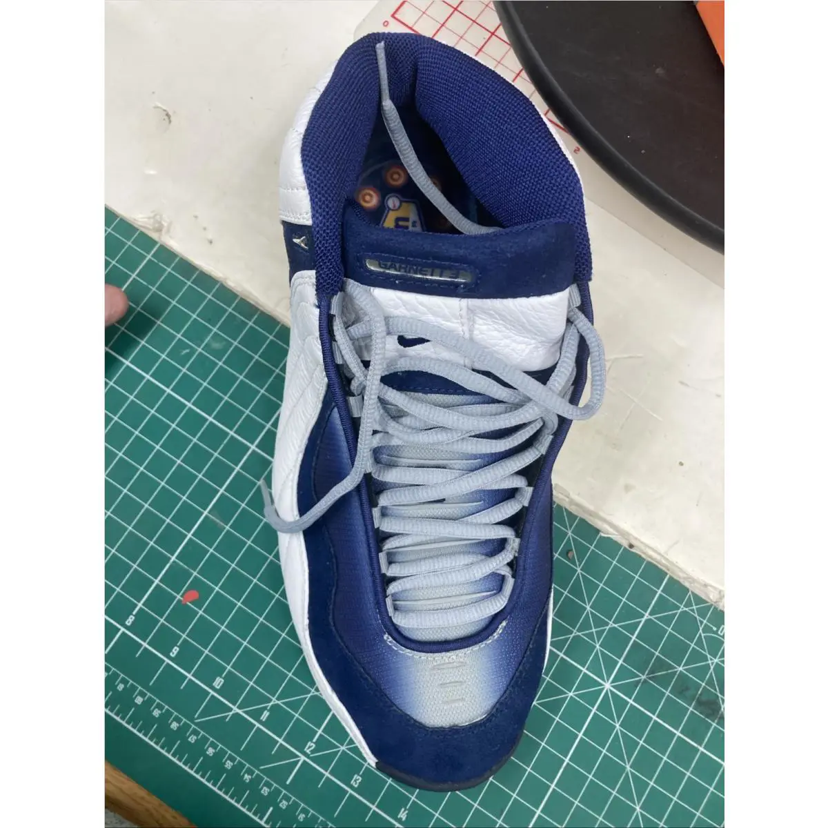 Nike shoes - Nike Air Garnett 3 - Air Garnett - 830165-101 - Blue, Manufacturer: Black/Chrome-Regal Blue 5