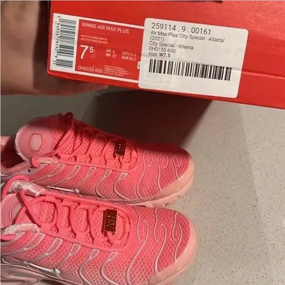 Nike shoes - Nike Air Max Plus - Air Max Plus - DH0155-600 - Pink, Manufacturer: Arctic Punch/White 7
