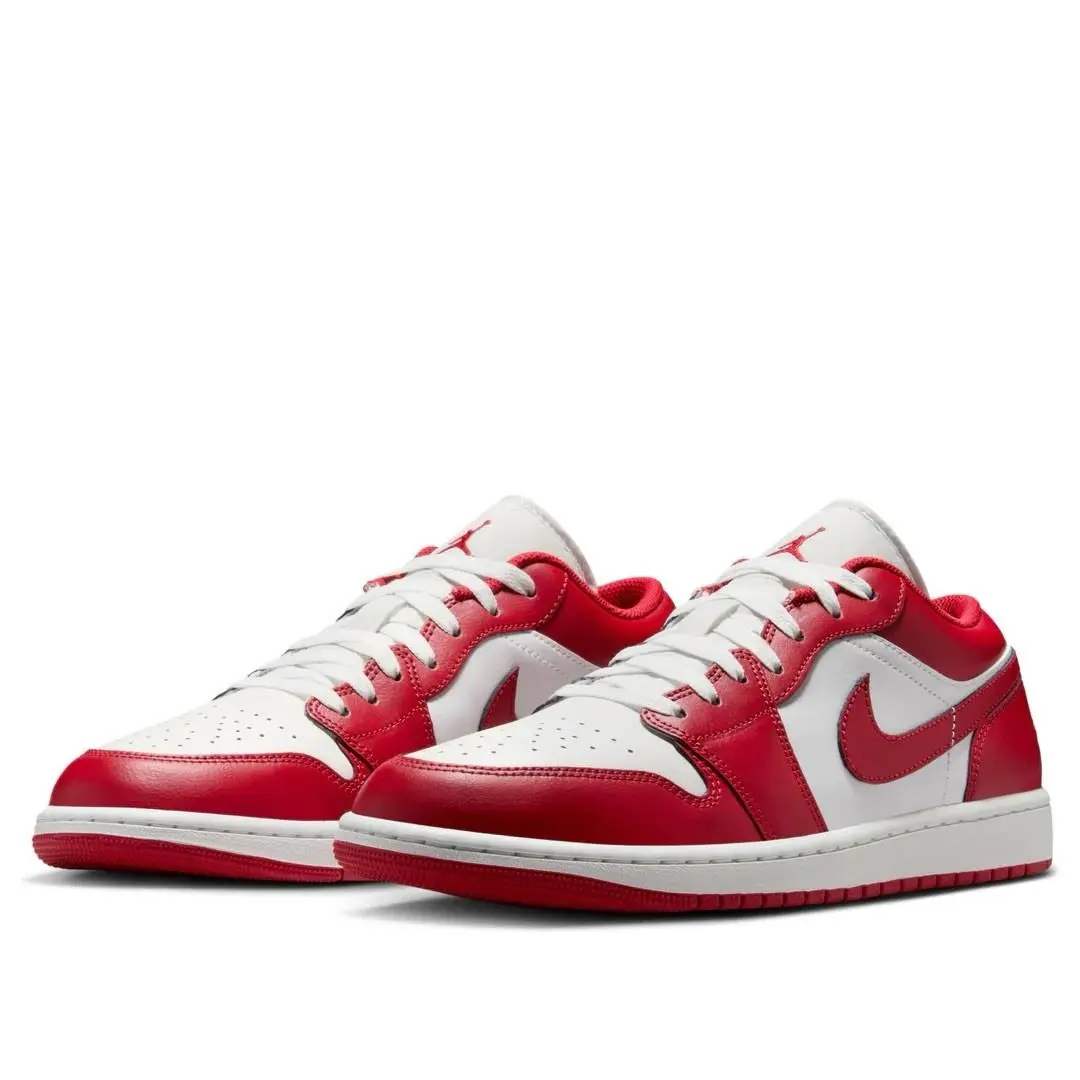 Nike Air Jordan 1 Low Varsity Red White 553558-166 Men`s Size 11