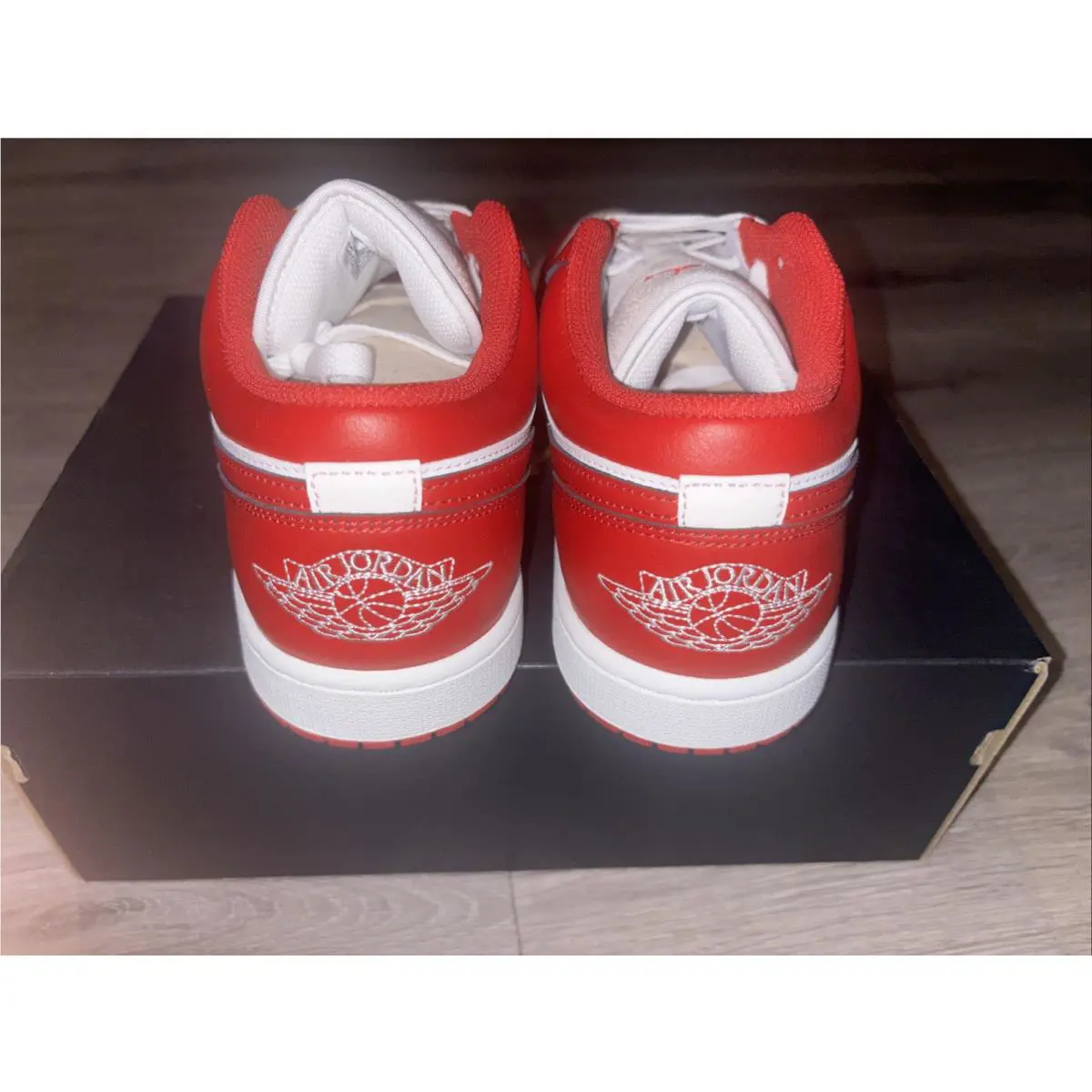 Nike shoes - Air Jordan 1 Low - Air Low - 553558-166 - Summit White/Summit White/Varsity Red 0