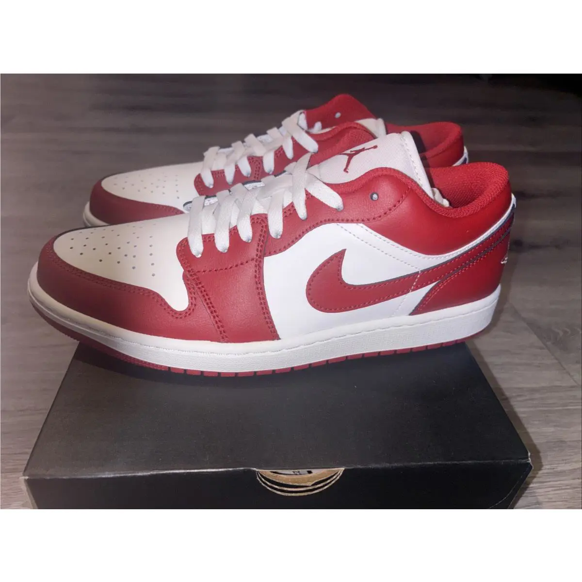 Nike shoes - Air Jordan 1 Low - Air Low - 553558-166 - Summit White/Summit White/Varsity Red 1