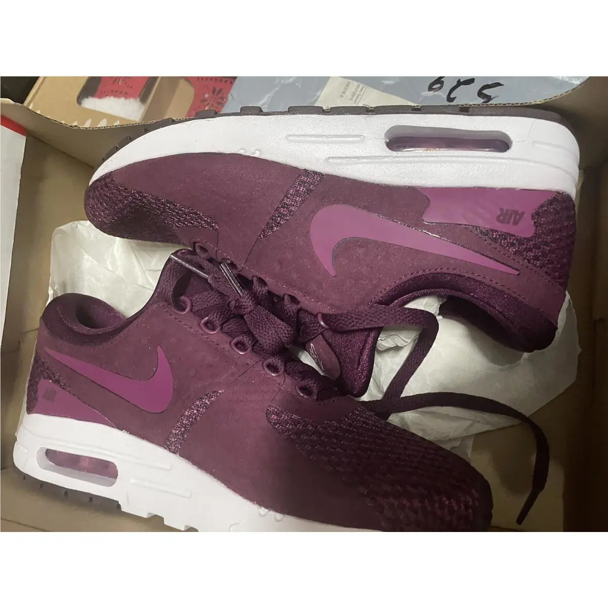 Nike shoes - Nike Air Max Zero - Air Max Zero - 917864-600 - Burgundy 3