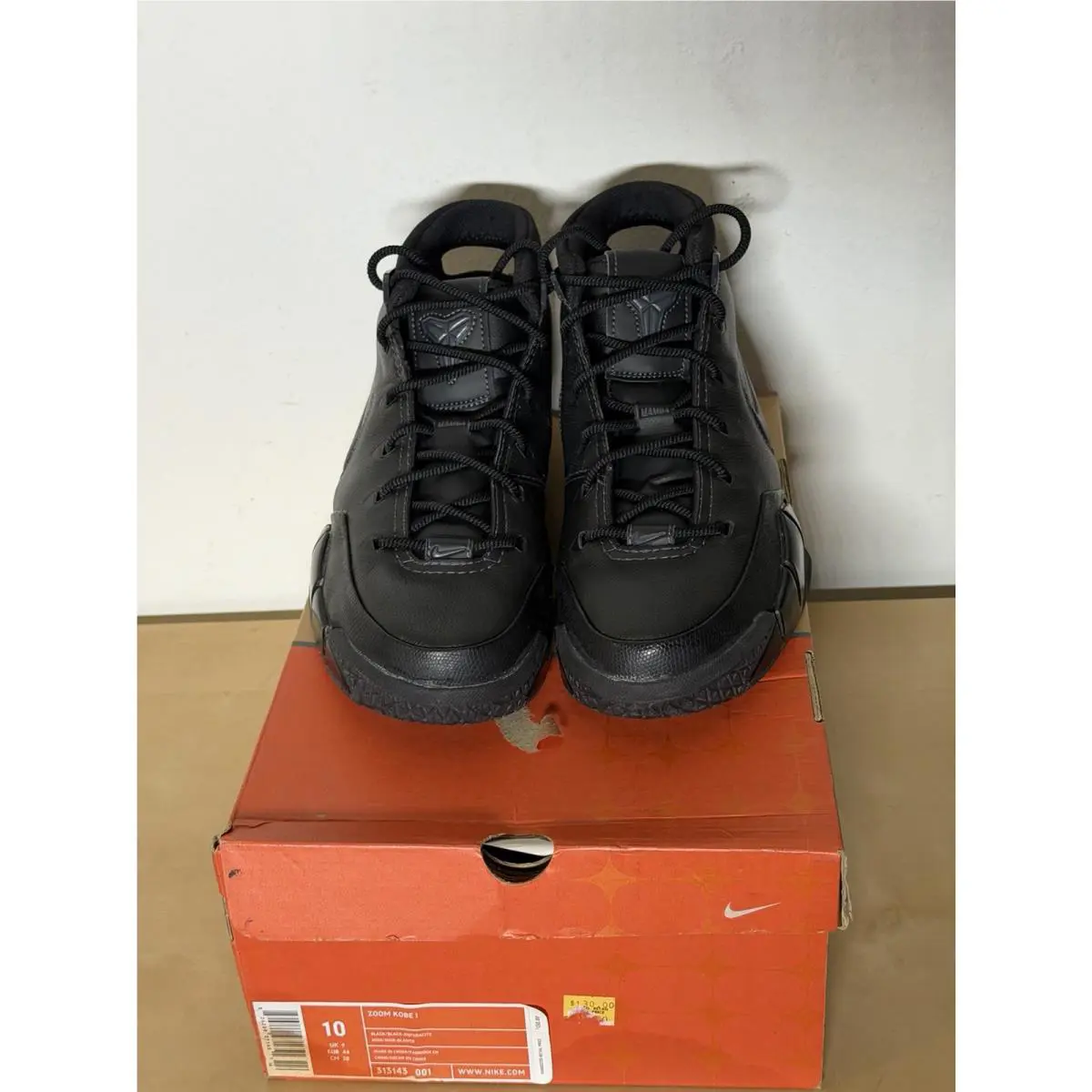 Nike shoes - Nike Zoom Kobe 1 - Zoom Kobe - 313143-001 - Black, Manufacturer: Black/Black-Anthracite 1