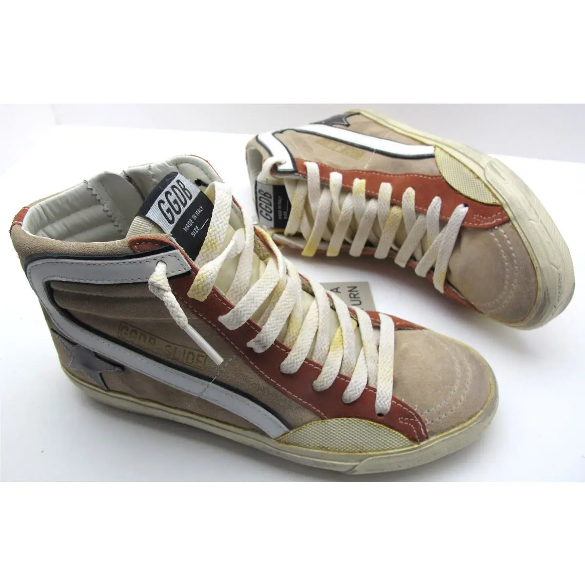 Golden Goose shoes - GWF00477.F004073.55521 - GWF00477F00407355521 - Coral/White (UPC: 8050235476882) 8