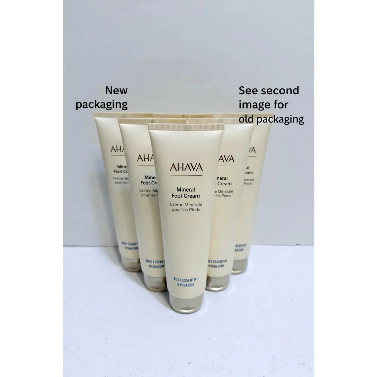 Lot of 6 Ahava Dead Sea Water Mineral Foot Cream 5.1 oz 150ml