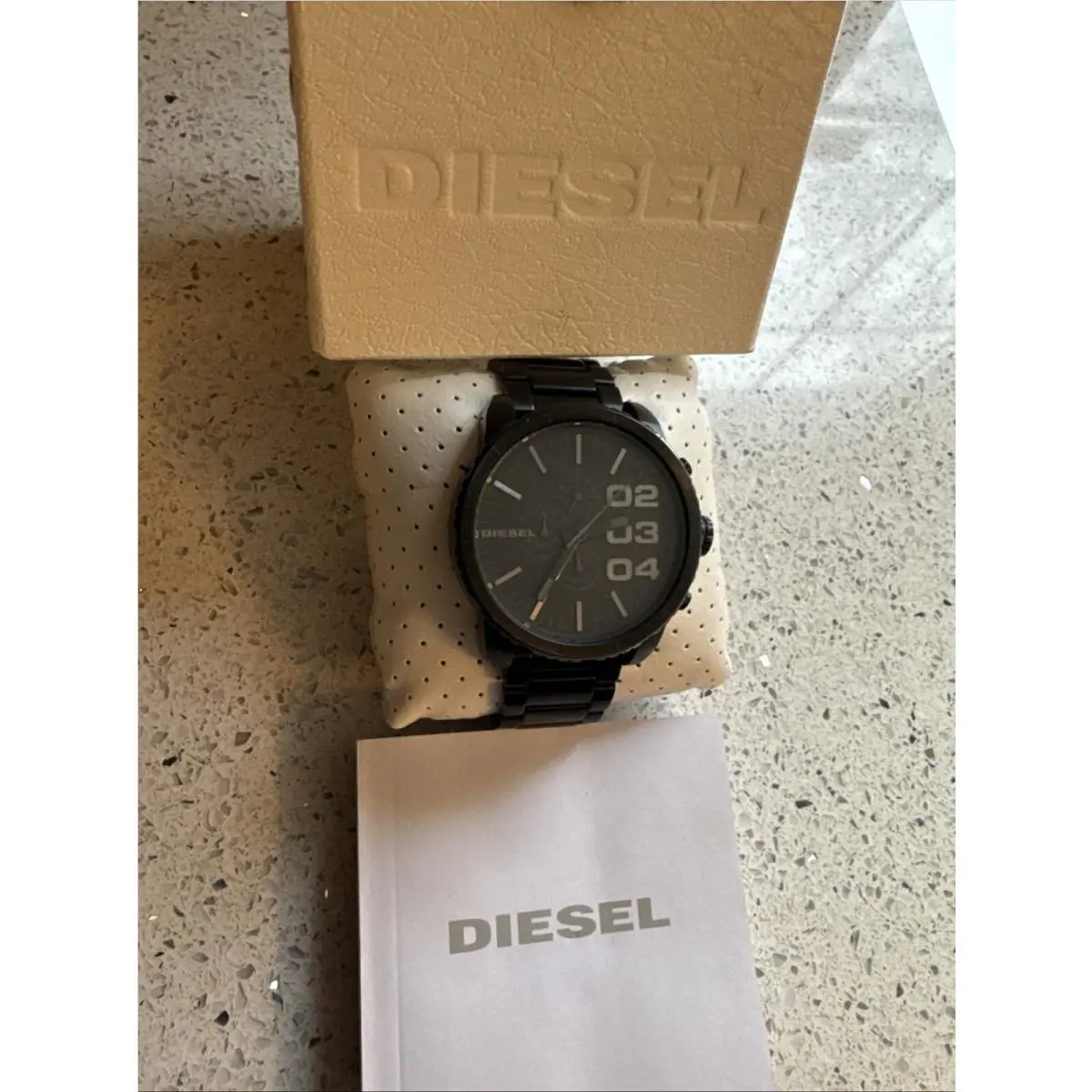 Diesel Men`s Black Watch Adjustable Size . Never Worn