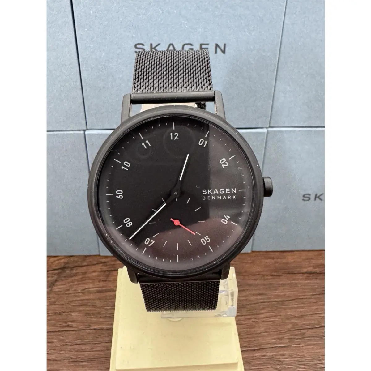 Skagen Watch Kuppel Two-hand Sub-second SKW6892 Men`s Black