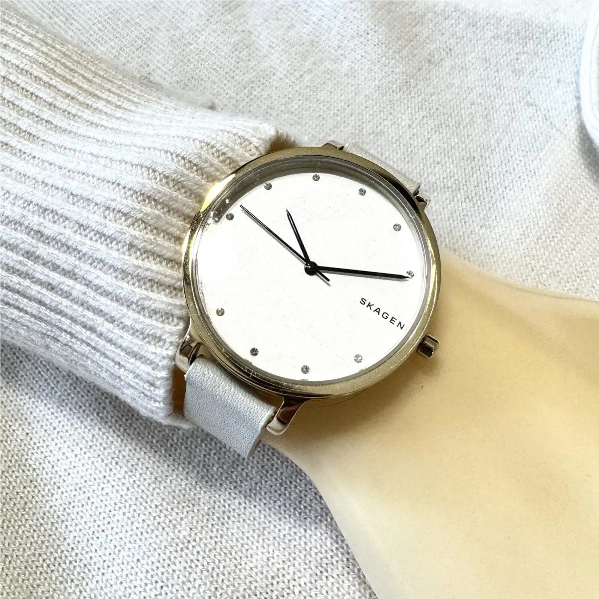 Skagen Hagen White Dial Ladies Casual Watch