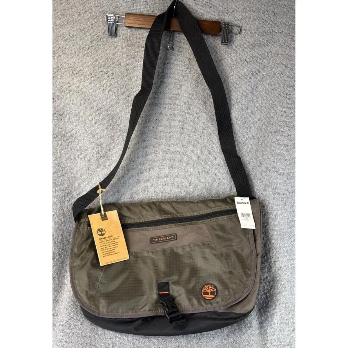 Timberland Messenger Bag Nylon Adjustable Strap Unisex Twin Mounta