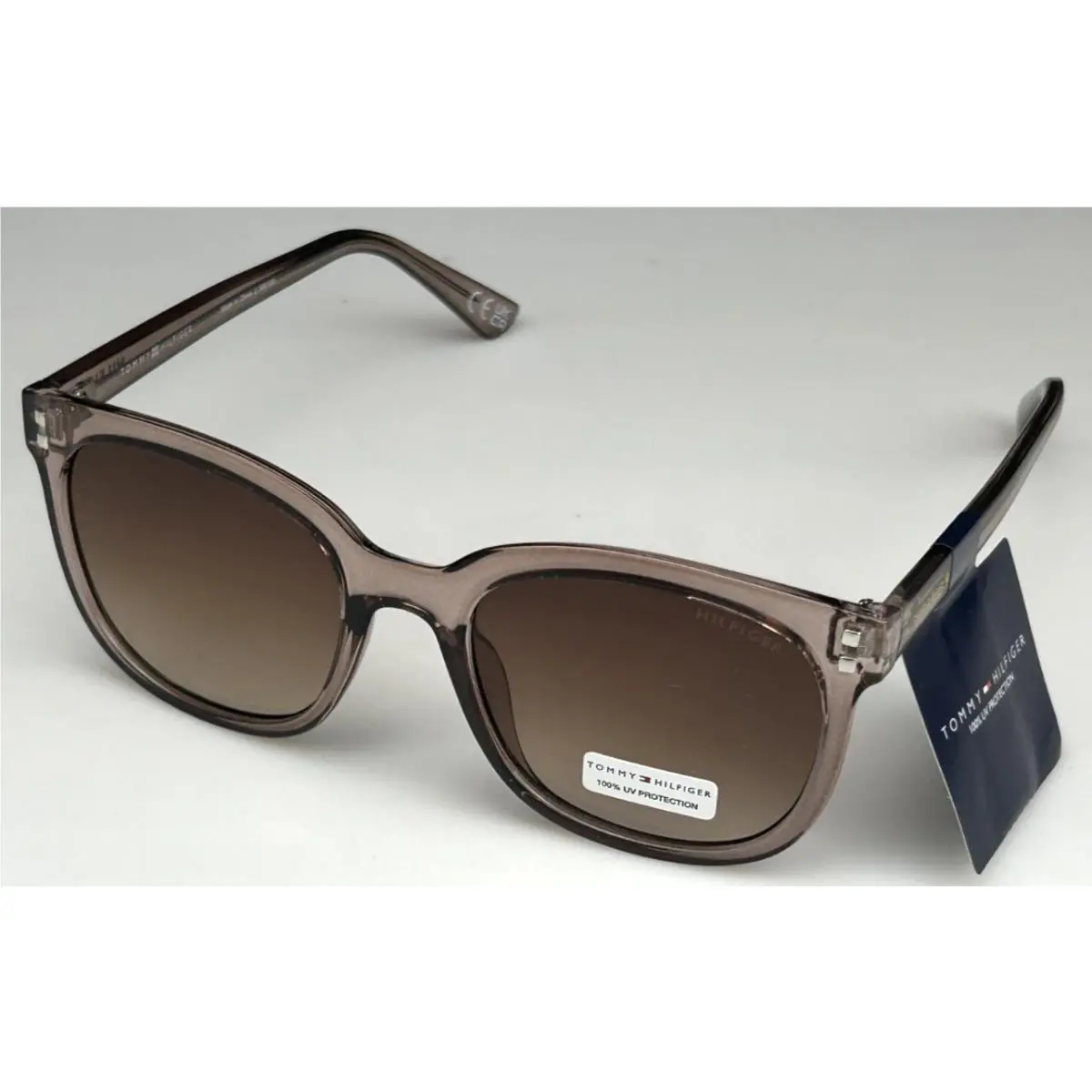 Women`s 53mm Light Brown Frame Designer Sunglasses by Tommy Hilfiger