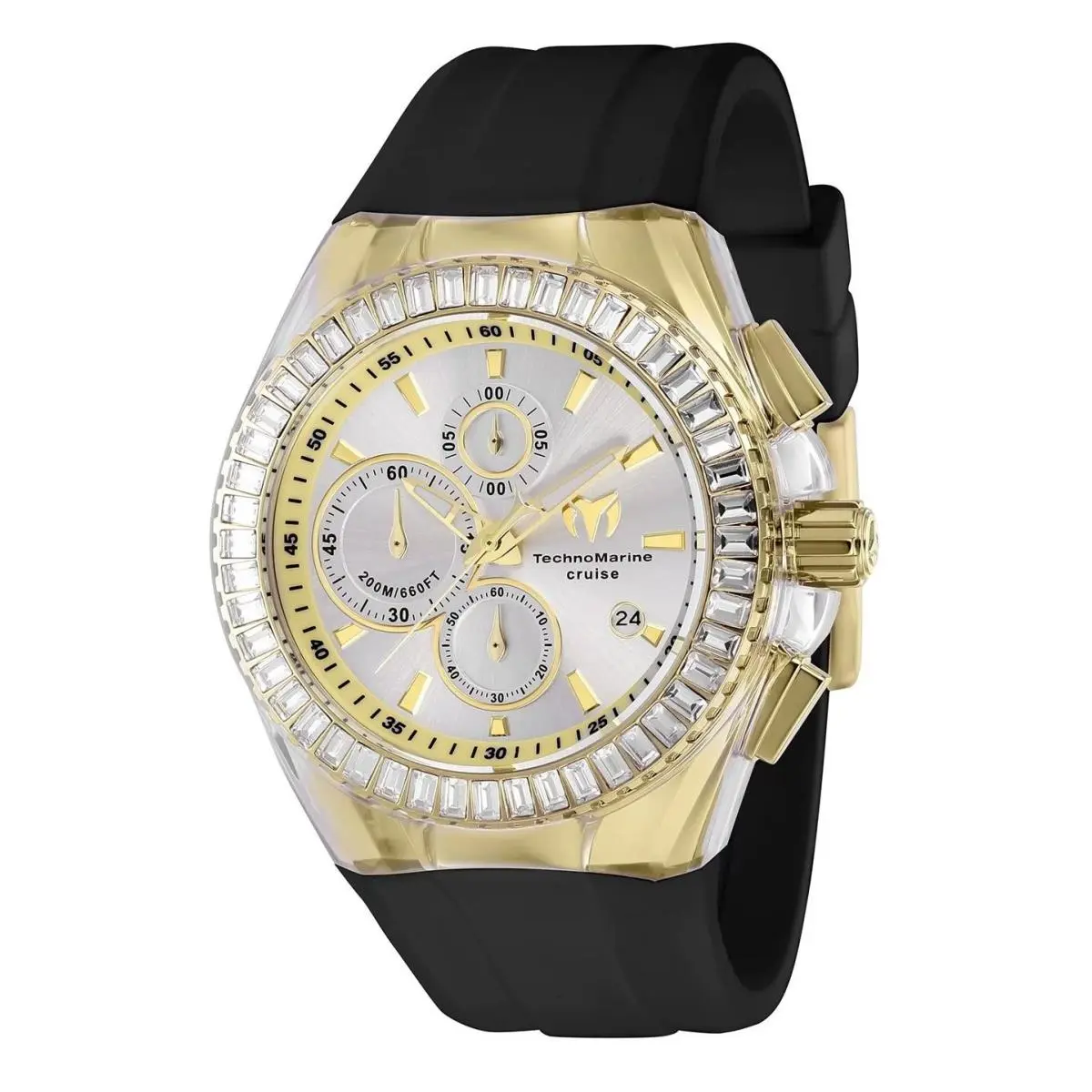Technomarine Men`s TM-121156 Cruise Quartz Chronograph Silver Dial Watch