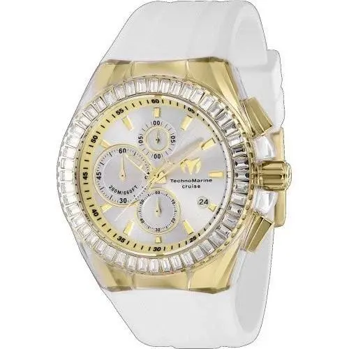 Technomarine Men`s TM-121154 Cruise Quartz Chronograph Silver Dial Watch