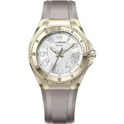 Technomarine Lusso Mare Lady 38.00mm Steel Gold White+silver Dial PC21 Quartz