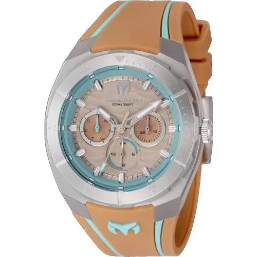 Technomarine Cruise Men 43.00mm Steel Steel Blue+brown Dial VH63 Quartz