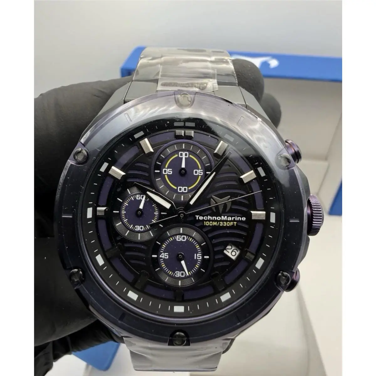 Technomarine TM-325022 Oceanico Watch - 44mm Black Mens Watch