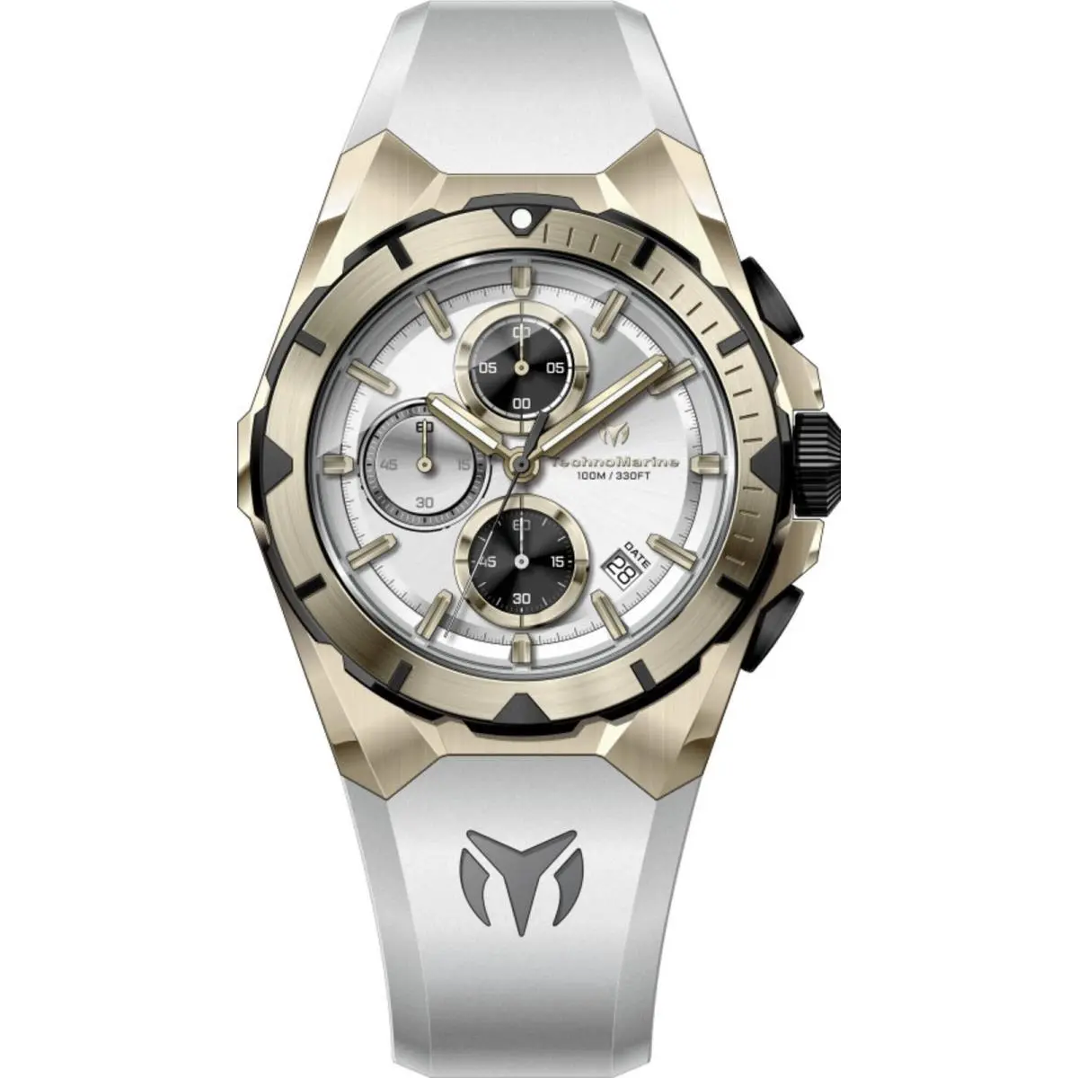 Technomarine Men`s Watch Ocean Victory Chrono Silver and Black Dial TM-318141