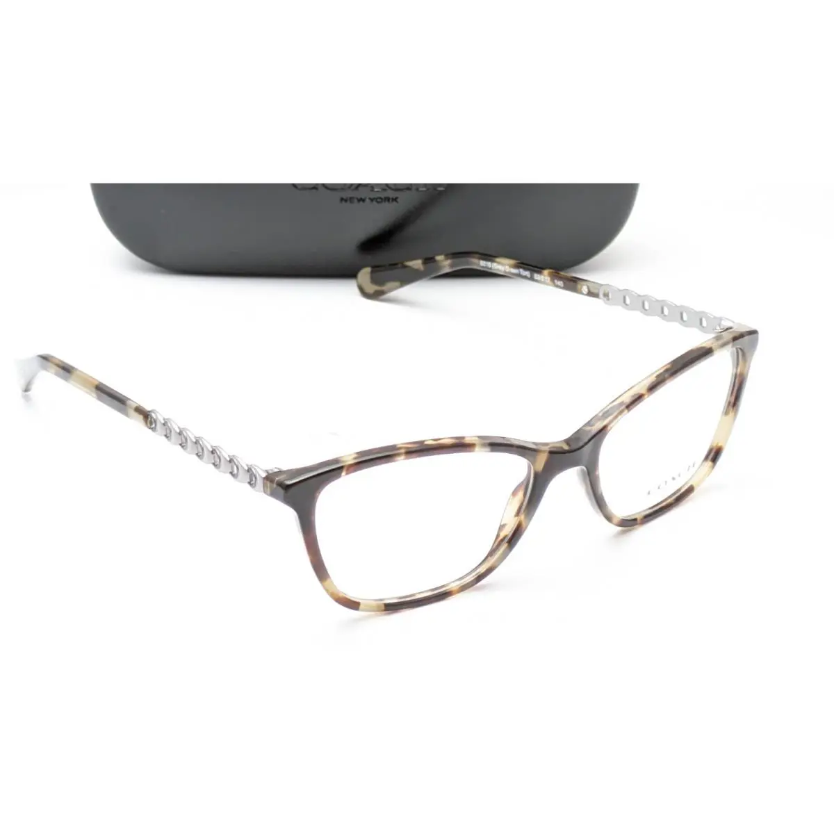 Coach HC6121 5518 Cat Eye Grey Green Tortoise Womens Eyeglasses 53mm
