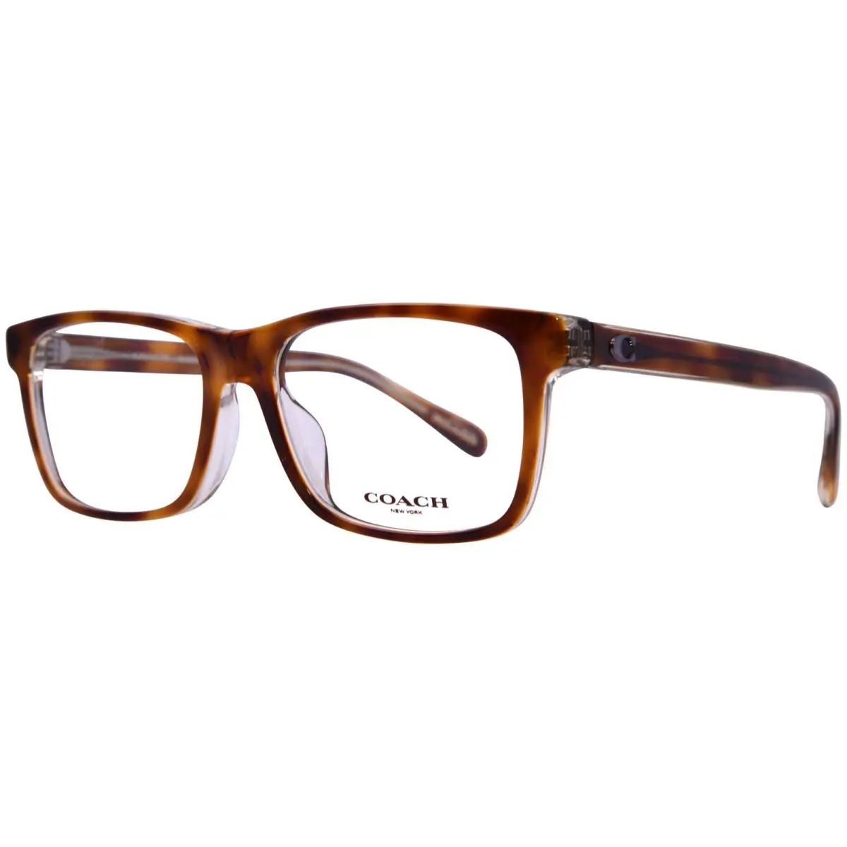 Coach HC6213U 5756 Eyeglasses Men`s Tortoise/transparent Beige Full Rim 55-mm