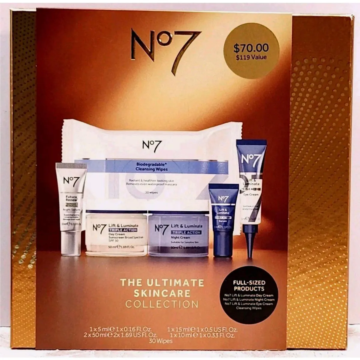 No7 The Ultimate Skincare Collection Lift Luminate 6 Piece Set Adult 18+
