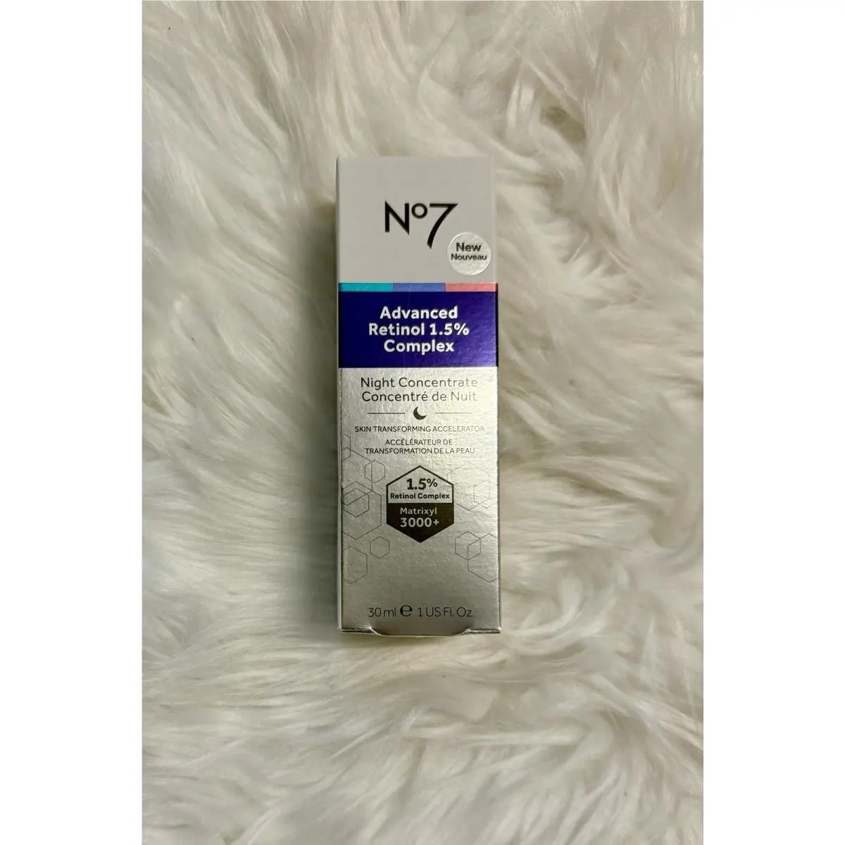 NO7 Advanced Retinol 1.5% Complex Night Concentrate 1 fl Oz. Anti-aging