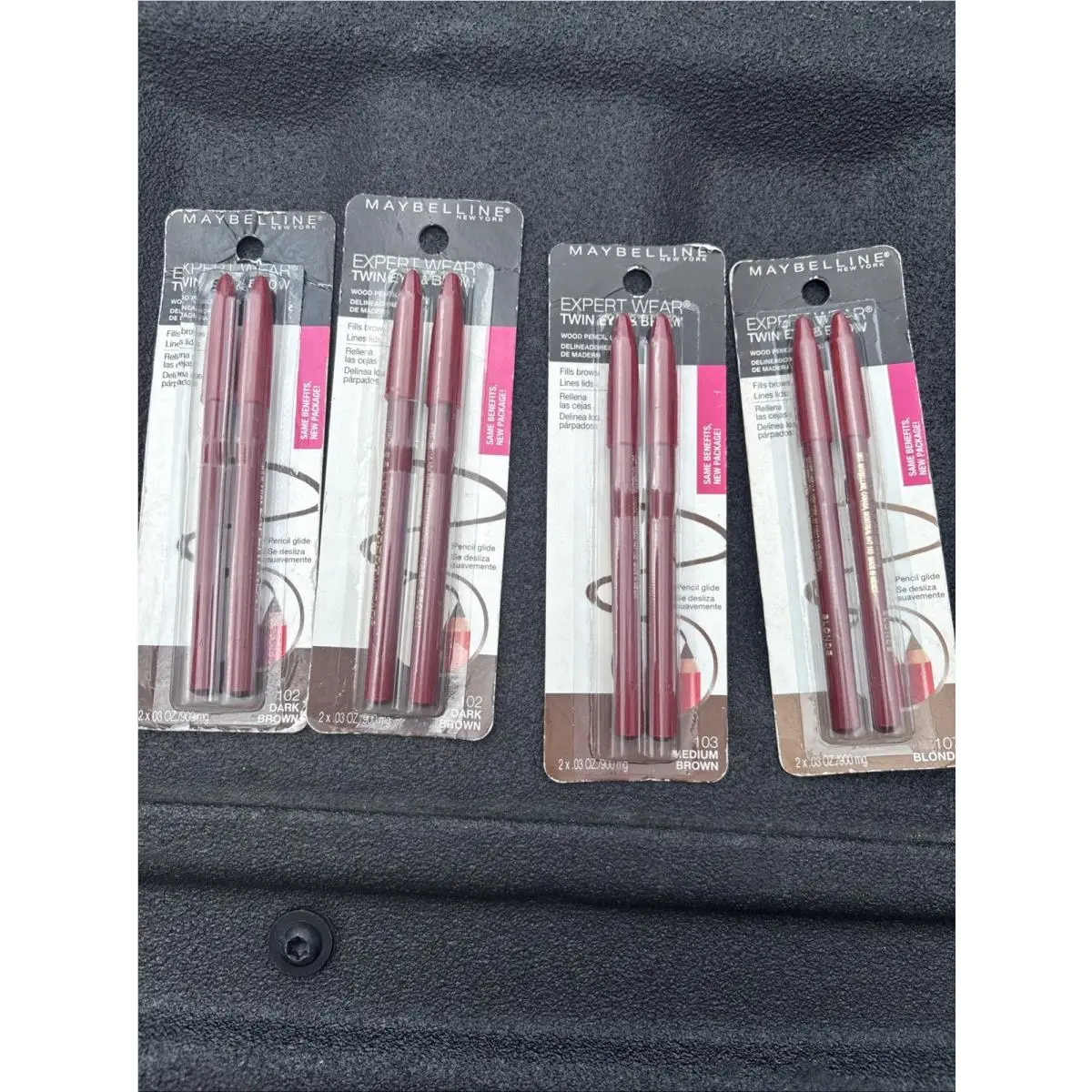 Maybelline New York Expert Wear Twin Eye Brow Pencil Dark 102 2 103 and 107