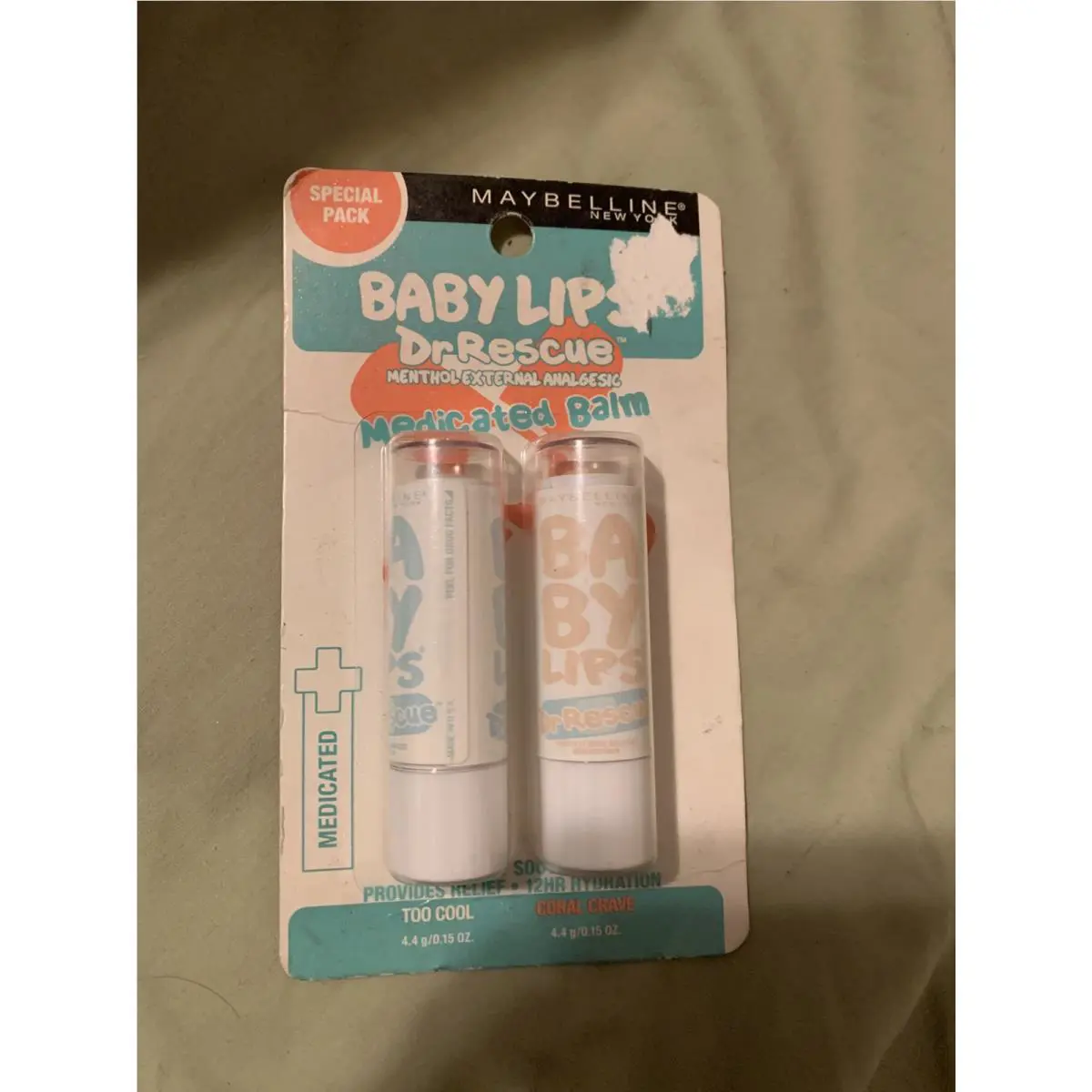 Maybelline Baby Lips DR Rescue Medicated Balm 35 Too Cool and Coral Crave - Sld