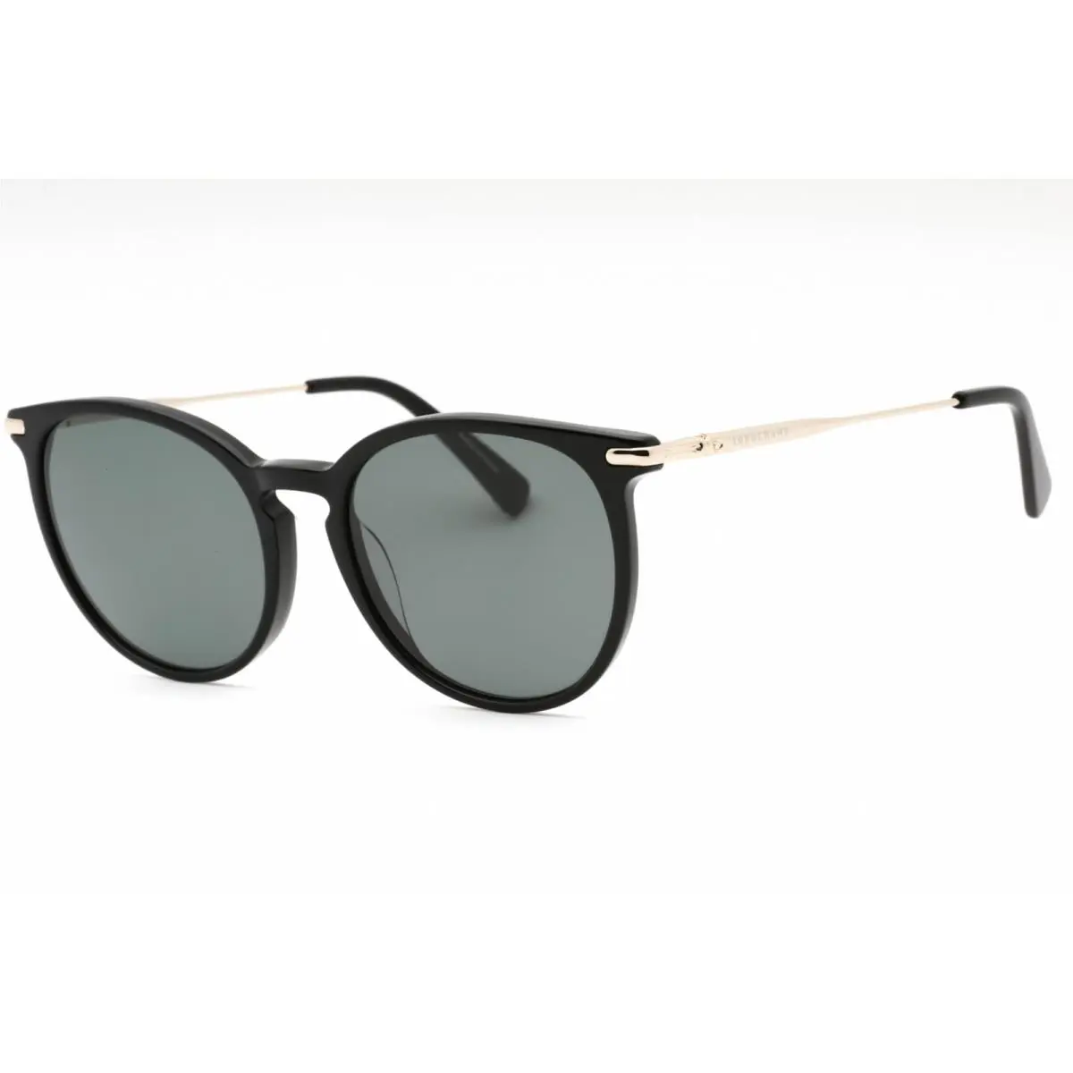 Longchamp Women`s Sunglasses Black Acetate Full Rim Frame Green Lens LO646S 001